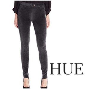 Hue Dark Gray Charcoal Corduroy Mid Rise Stretchy… - image 1